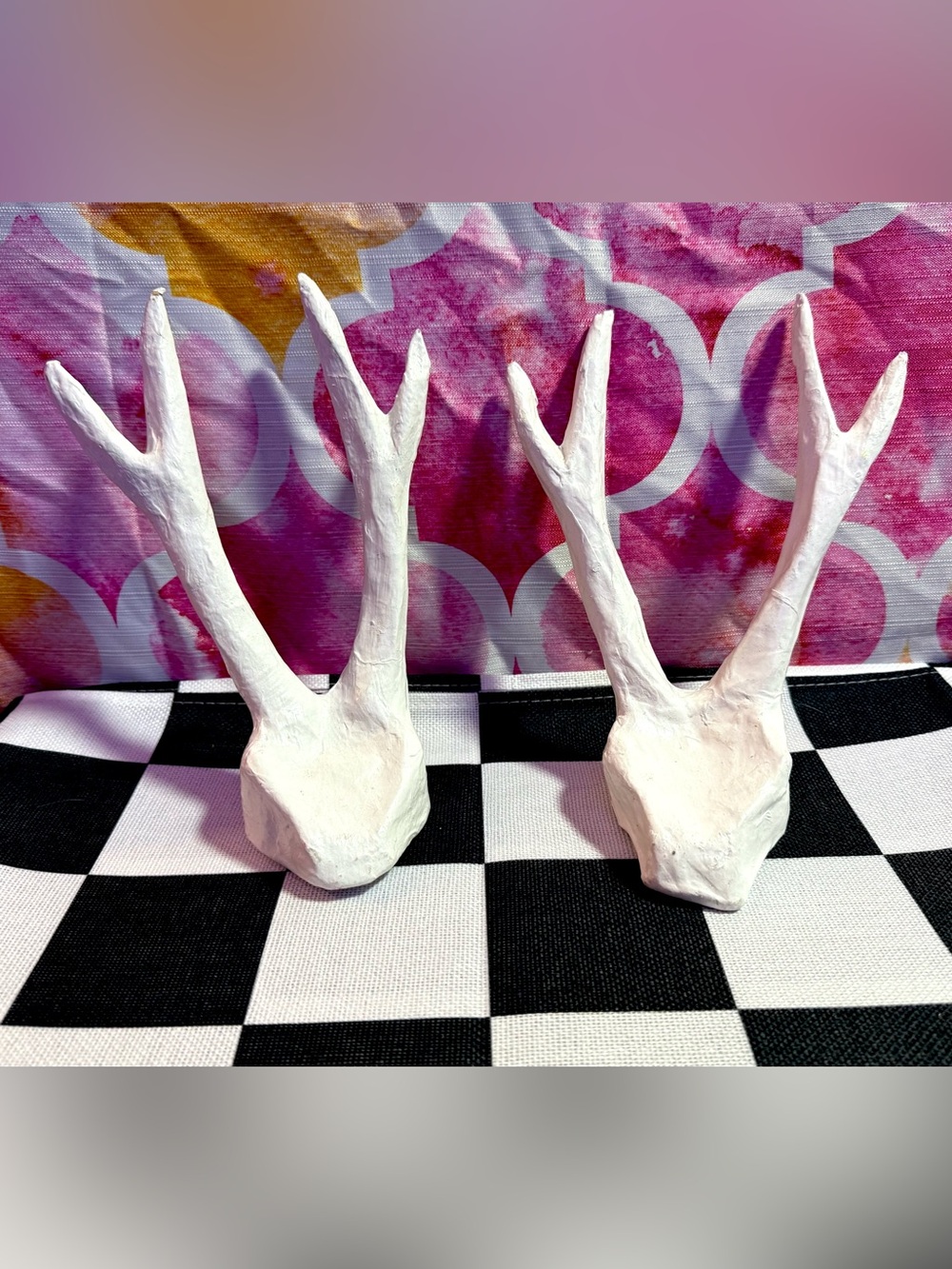West Elm Decorative Paper Maché Antlers Set of 2